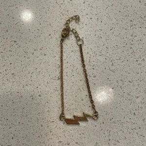 Gold lightning bolt bracelet